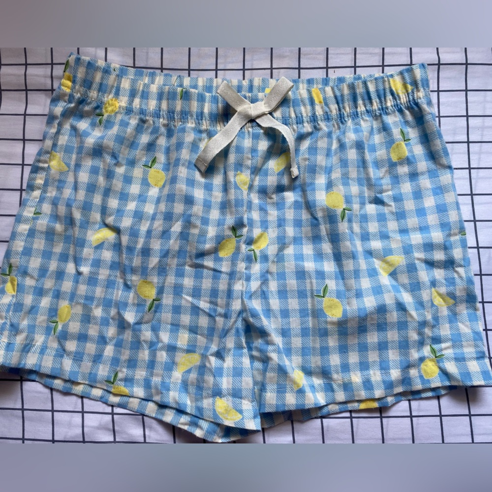 Old Navy Blue and White pj shorts